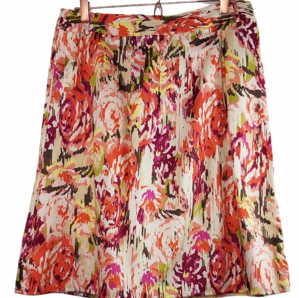 Liz Clairborne coral lantana multi skirt - Picture 3 of 11